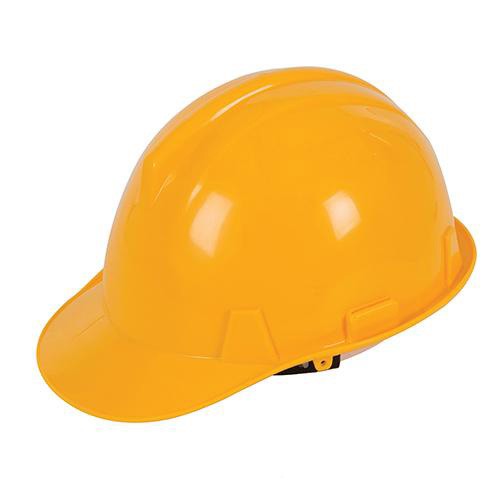 Casque de chantier bleu avec serre-nuque réglable