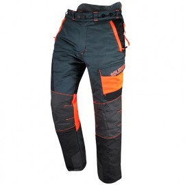 Pantalon INFINITY spécial tronçonneuse protection 5 couches avec Cordura  Armortex Coolmax guêtre type A classe 1 - SOLIDUR