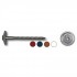 100 vis à bois de ferblanterie VBJ + joint EDPM D. 4,5 x 80 mm x TX20 - Inox A2 rouge oxyde - VBJ45080RO - Alsafix