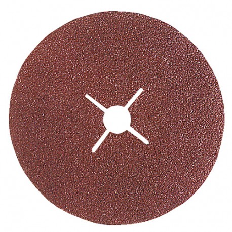 Lot de 25 disques fibre corindon brun D. 180 mm Gr. 60 pour bois et métaux - 6118060 - Leman