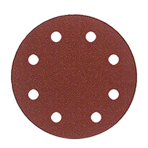 Disques abrasifs 225 mm, 50 disques abrasifs, 6 trous 120 papier abrasif  pour ponceuse grain, papier