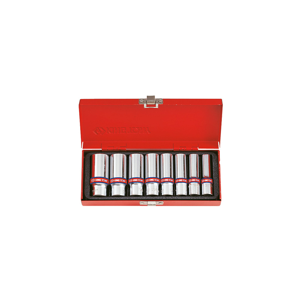 Coffret de 11 douilles longues 3/8” 6 pans