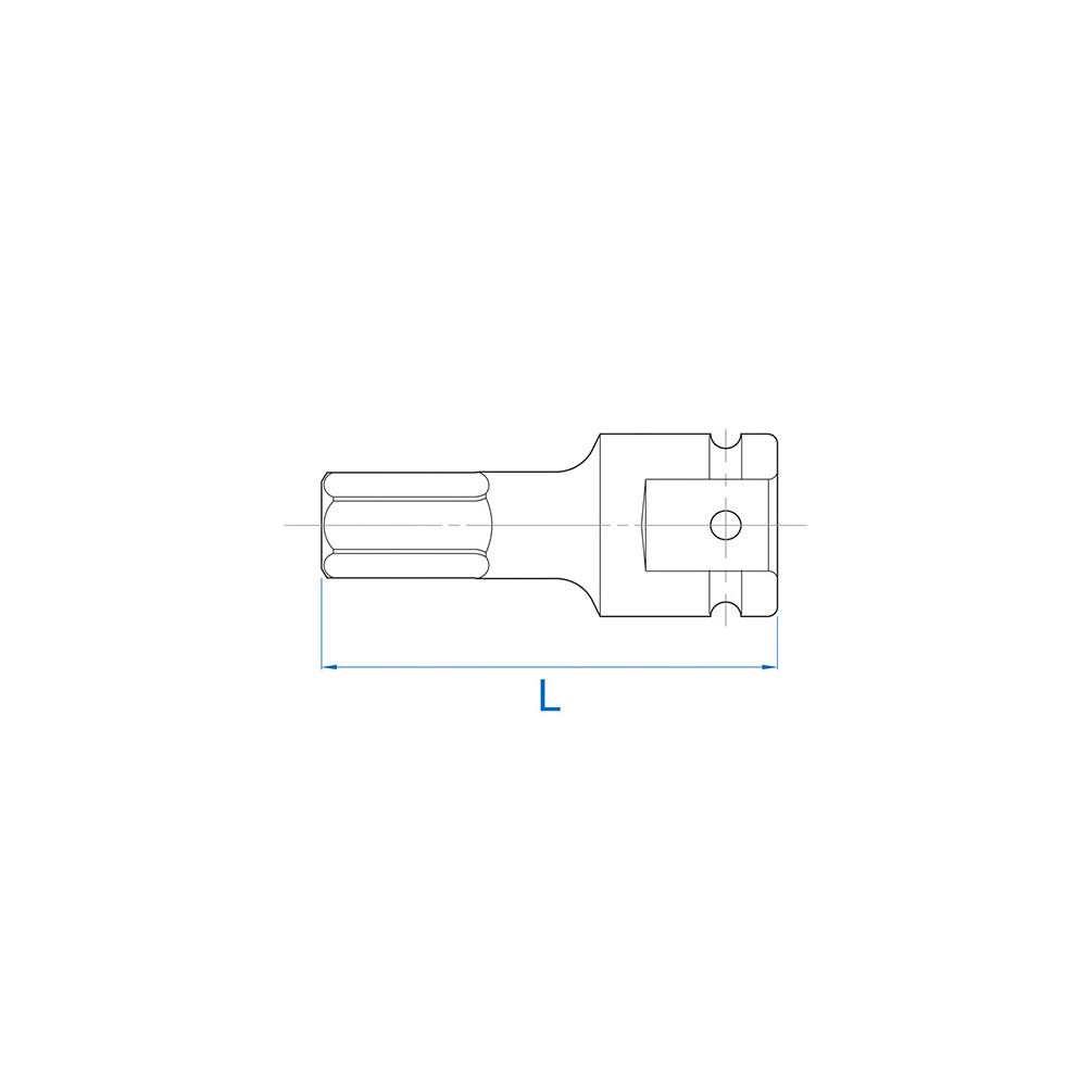 Douille 6 pans 3/4'' de 27 mm