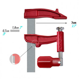 Serre-joint à vis Maxipress M - 18 x 7 mm x L. 12 cm