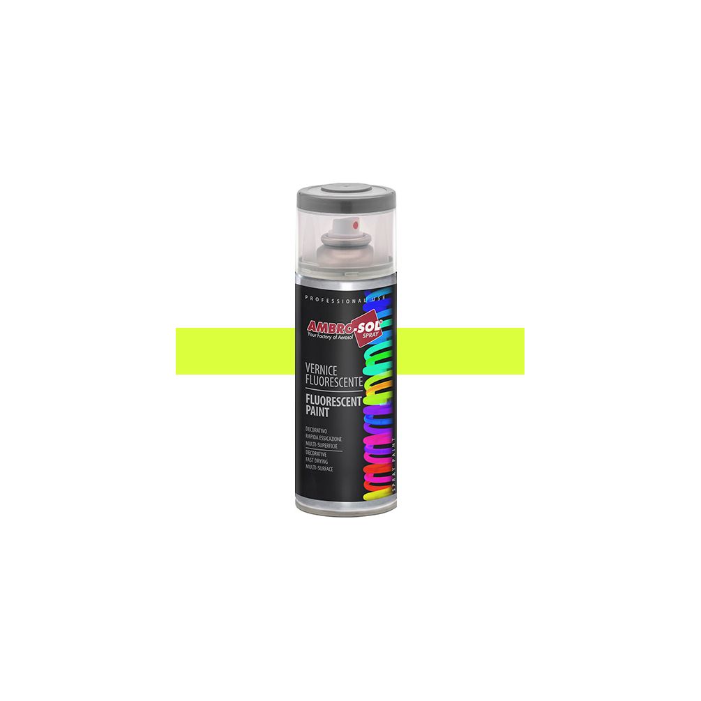  Peinture  effet  fluorescent jaune  400 ml V400FLUOR 2 