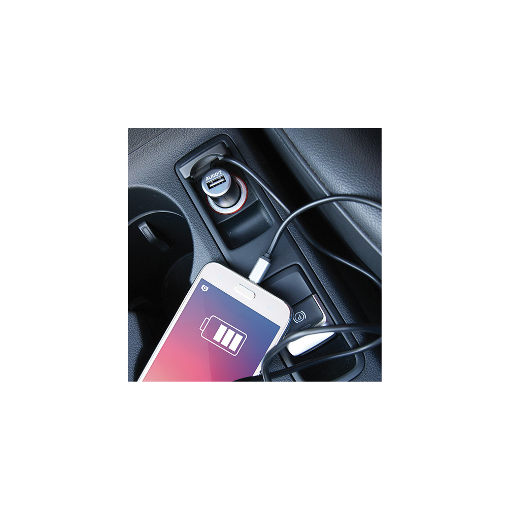 AUTO-T prise 12V/24V & USB + connecteur IPhone 5/6/7/8 – Etape Auto