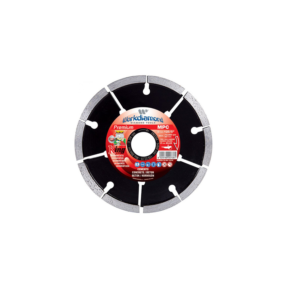 Disque diamant à déjointoyer SUPRA DN 600 U D. 115 x 6 x Ht. 7 x 22,23 mm -  Joint / Mortier / Crépi - 330631 - Klingspor