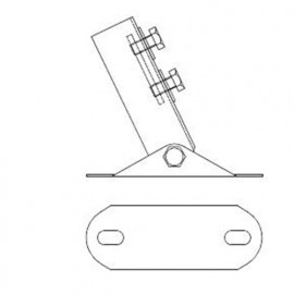 12 supports pour charges lourdes réglable indextrut, zingué - M8 (41 / 21 - 41 / 41) mm