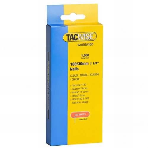 Boîte de 1000 clous en acier galvanisé en bande de type 180 L. 30 mm - TA-0362 - Tacwise