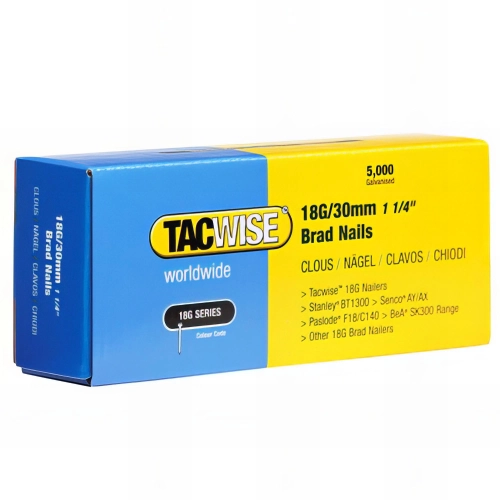 Boîte de 5000 clous de finition de type 18G L. 30 mm - TA-0397 - Tacwise