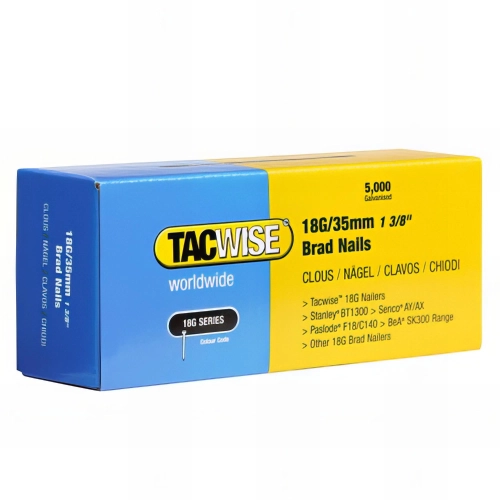 Boîte de 5000 clous de finition de type 18G L. 35 mm - TA-0399 - Tacwise