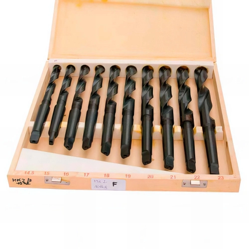 Coffret de 10 forets hélicoïdaux fraisés CM2 D. 14,5 à 23 mm - MB-SBS-MK2-10TLG-F - Métalprofi