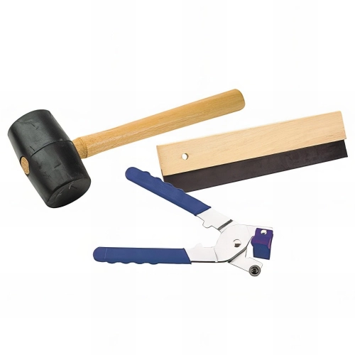 Kit pose carreaux : maillet - pince - raclette - 185912 - Mejix