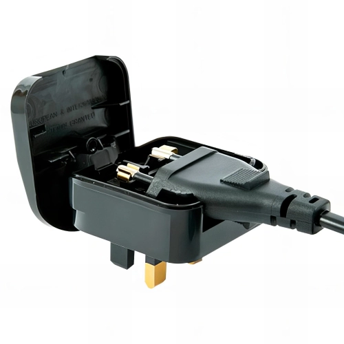 Adaptateur secteur UK pour prise plate