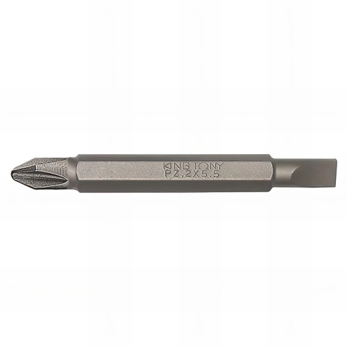 Embout de vissage réversible 1/4" Phillips PH1 et Fente 4,5 x 0,6 mm - L. 60 mm