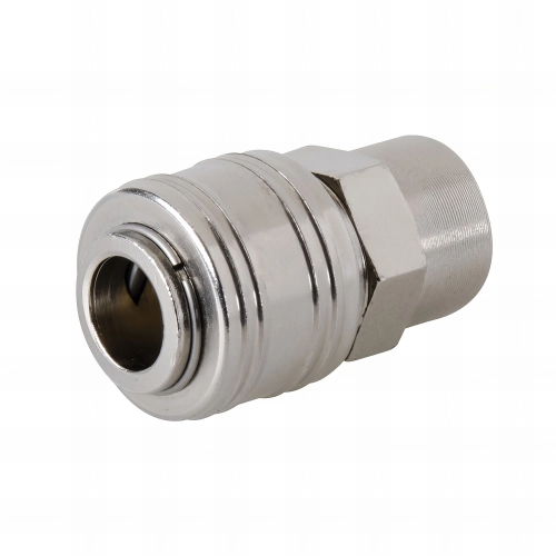 Coupleur rapide Euro L. 43 mm filetage femelle 1/4" BSP pour tuyau air comprimé - 238184 - Silverline