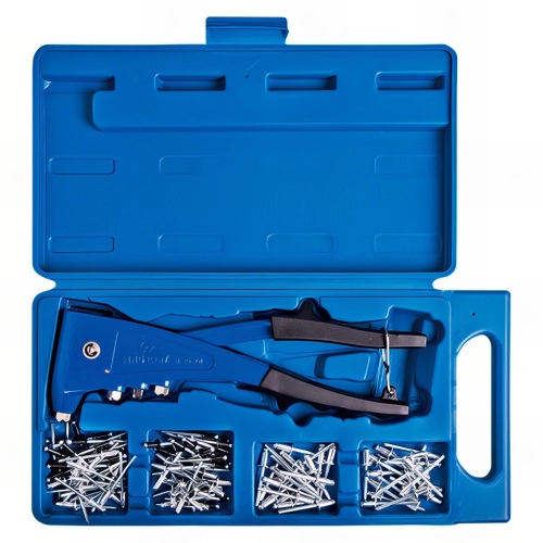 Coffret de pince à riveter avec rivets - 121 pièces - Rivets 2,4 à 4,8 mm