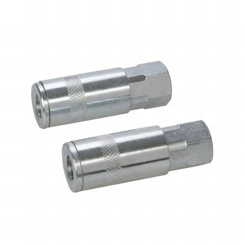 2 coupleurs rapides pour tuyau air comprimé 1/4" BSP - 277851 - Silverline