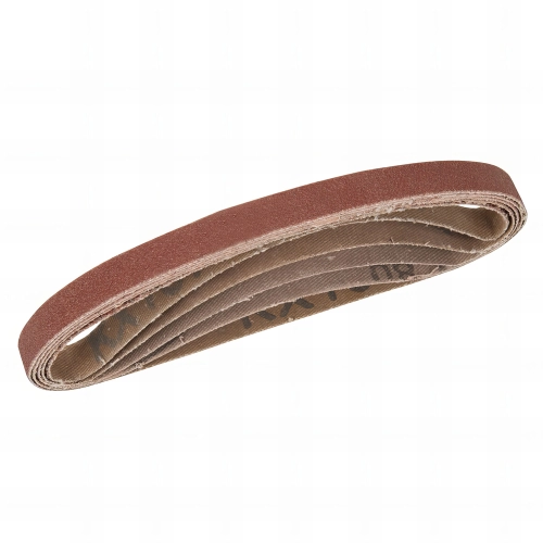 5 bandes abrasives corindon 10 x 330 mm Grains assortis : 40, 60, 2 x 80 et 120 - 338767 - Silverline