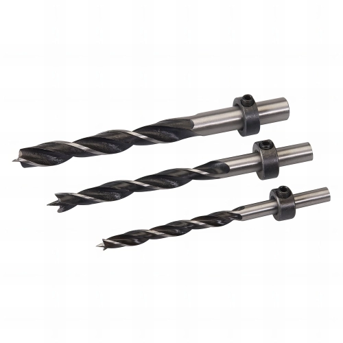 3 mèches hélicoïdales à bois avec butée réglable D. 6, 8 et 10 mm - 342613 - Silverline