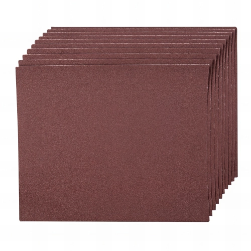 10 feuilles abrasives toile émery pour ponçage à main 230 x 280 mm Grain 120 - 371759 - Silverline