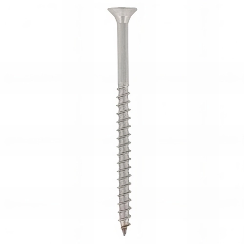 Vis bois F/Partiel tête fraisée Pozidriv D. 5 x 100 mm INOX A2 - Boite de 100 pcs - Fixtout VAPFC05100A2