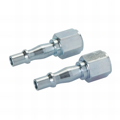 2 coupleurs baïonnette/filetage femelle 1/4" BSP pour tuyau air comprimé - 583243 - Silverline