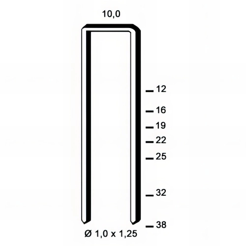 2 600 agrafes galvanisées résinées G-22 - 10 x 22 x D. 1 x 1,25 mm - 6G-221 - Alsafix