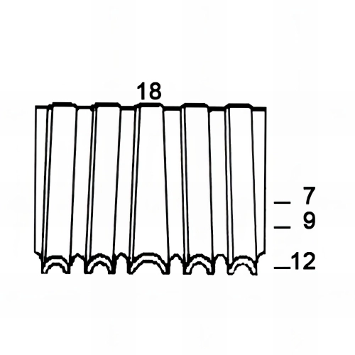 3 000 agrafes mini-croco WM18-09 - 18 x 9 mm - 6WM091 - Alsafix