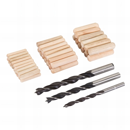 Chevilles et mèches à bois - 47 pcs - 6, 8 et 10 mm - 675264 - Silverline