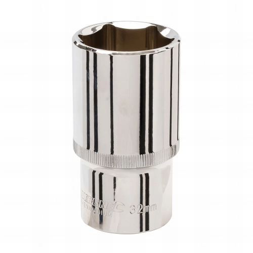 Douille métrique profonde 1/2" D. 32 mm en chrome-vanadium - 718106 - Silverline