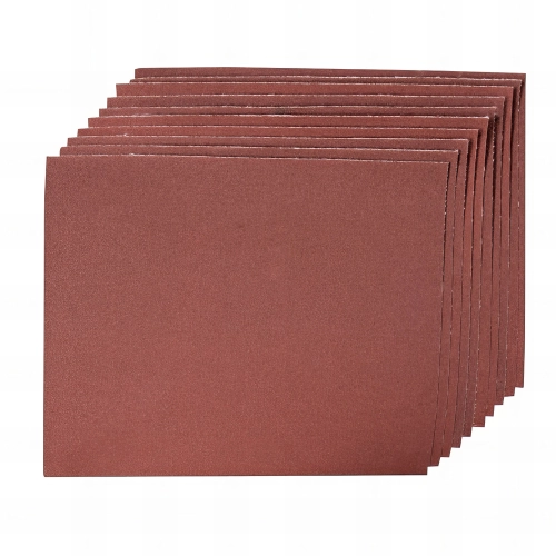 10 feuilles abrasives toile émery pour ponçage à main 230 x 280 mm Grain 180 - 733249 - Silverline