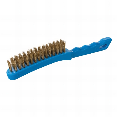 Brosse plastique à poils laitonnés 4 rangs - 763578 - Silverline