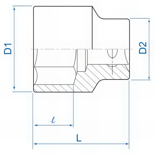 Douille standard en pouces 12 pans 3/4" - 1-7/8"