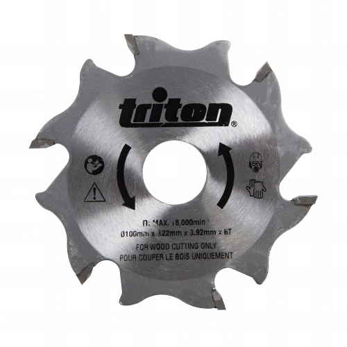 Lame D. 100 x Al. 22,2 x ép. 3,92 mm x Z6 pour fraiseuse à lamelles TBJC - 899068 - Triton