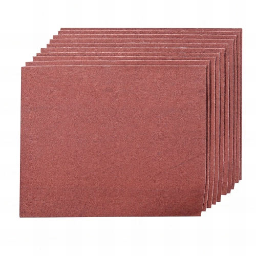 10 feuilles abrasives toile émery pour ponçage à main 230 x 280 mm Grain 80 - 969749 - Silverline