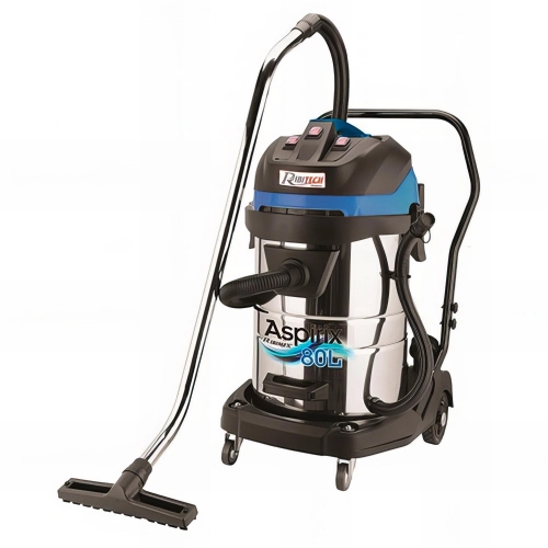 Aspirateur eau et poussière ASPIRIX80, bidon 80 L inox, 3 x 1 000 W 230 V