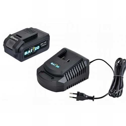 Kit RBAT20 chargeur rapide 230 V + batterie 4,0 Ah/1 h - 20 V