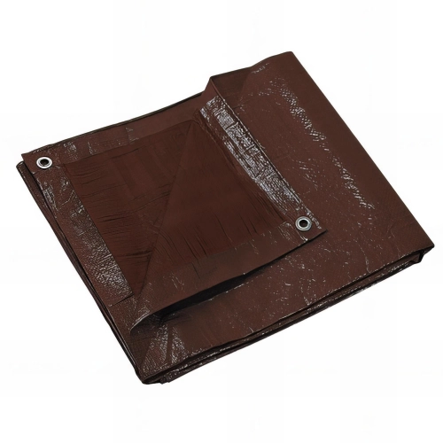 Bâche de protection spécial bois 120 gr/m2 - 1,8 x 6 m marron