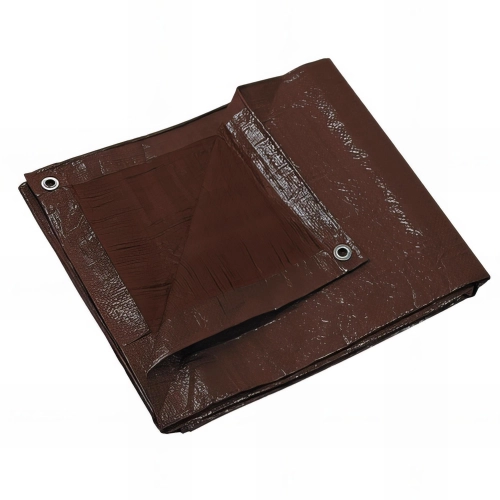 Bâche de protection renforcée 120 gr/m2 - 2 x 3 m marron