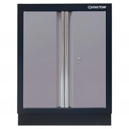 Meuble bas vide gris - 2 portes - 680 x 910 x 460 mm