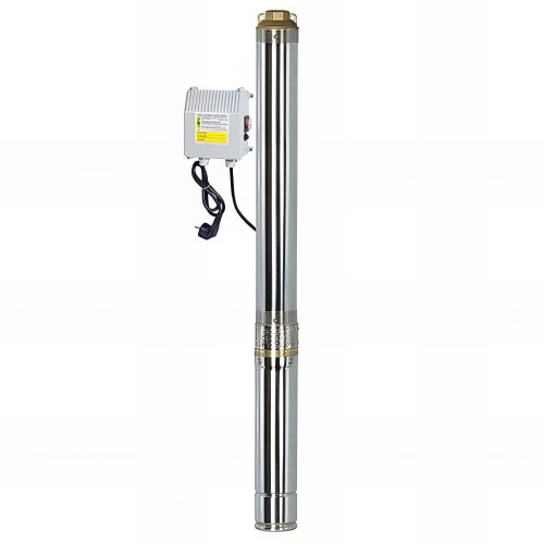 Pompe immergée inox 1100 W, 128 m avec tableau électrique - PRPGP1100/128 - Ribiland