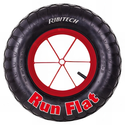 Roue pour brouette Run-flat D.400 mm axe D. 20 mm - PRR400RF - Ribitech