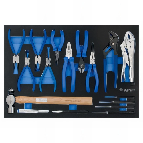 Plateau EVAWAVE d'outils de frappe et pinces - 17 pcs