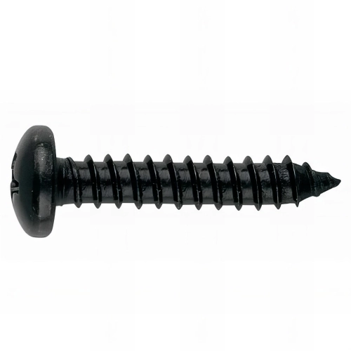 500 vis à tôle PH2, tête bombée 3,5 x 19 mm zingué noir pour tôle et PVC - TZN813519 - Index