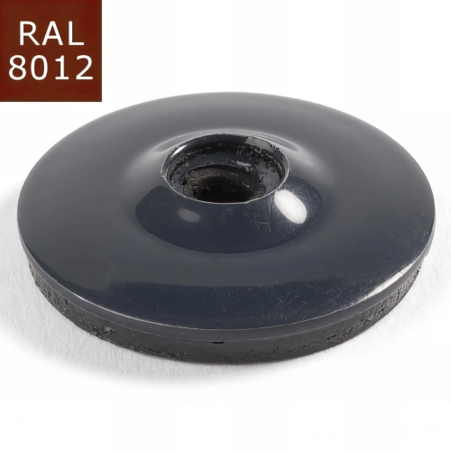 100 Coupelles de répartition D. 25 mm Alu/EPDM pour fixation des costières et faîtières SATURNO - RAL 8012