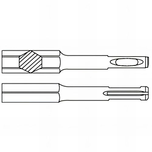 1 Burin à percussion Larg. 20 x Lt. 250 mm x Q. SDS+ - 14010012502 - Hepyc