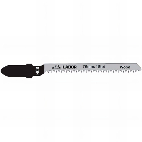 5 lames de scie sauteuse HCS Lt. 76 mm 18 TPI type T101AO - Bois - ZBJ01000 - Labor