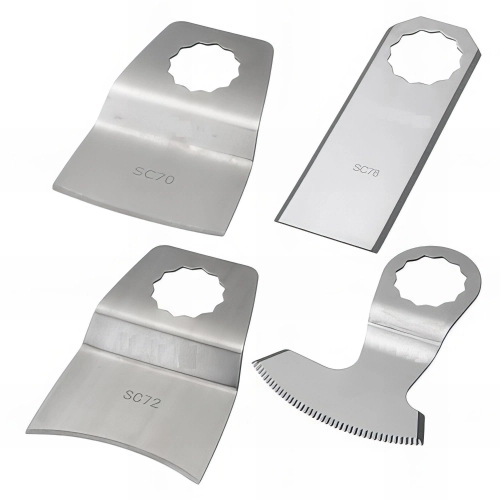 Assortiment de 4 couteaux de scie oscillante SuperCut Inox - Résidus colle, peinture, joint - ZOSSET6 - Labor