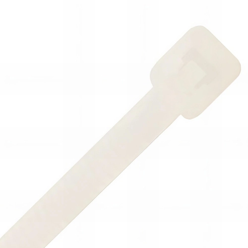 100 colliers de cablage simple polyamide 6.6, blanc - 3,6 x 368 mm